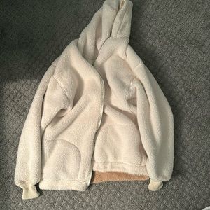reversible teddy coat